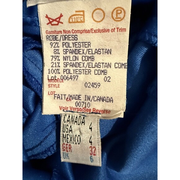 Joseph Ribkoff Full Length Evening Gown Navy Dress size 4 - Picture 8 of 8